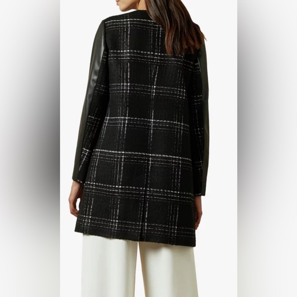 Ted Baker Vegan Leather Sleeve Jacket - Picture 2 of 7